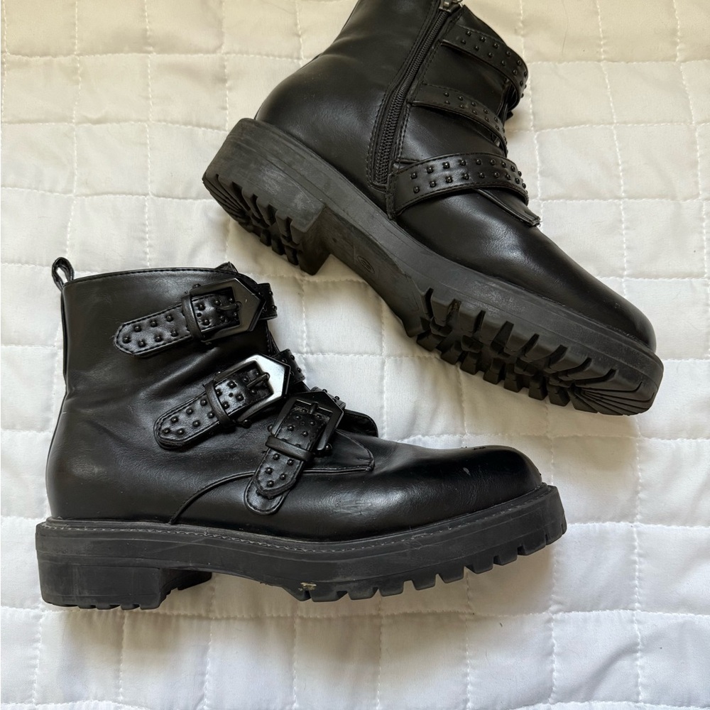 Target Black Combat & Moto Boots